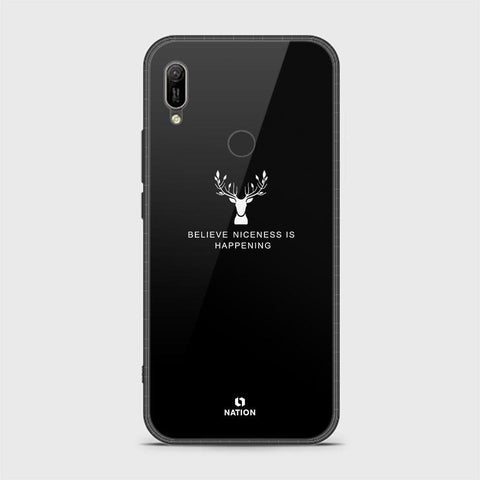 Huawei Y6 2019 / Y6 Prime 2019 Cover - Nice Series - HQ Ultra Shine Premium Infinity Glass Soft Silicon Borders Case