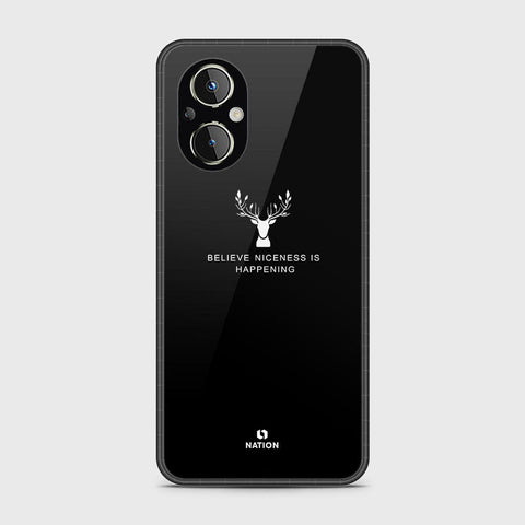 Oppo Reno 7 Lite Cover- Nice Series - HQ Ultra Shine Premium Infinity Glass Soft Silicon Borders Case