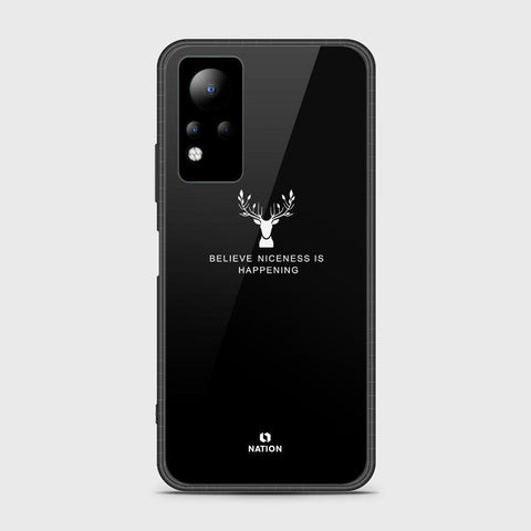 Infinix Note 11 Cover- Nice Series - HQ Ultra Shine Premium Infinity Glass Soft Silicon Borders Case