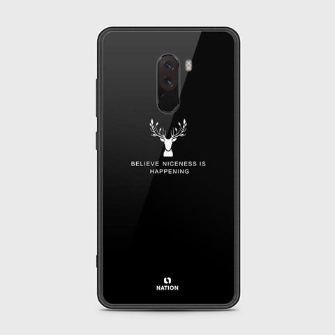 Xiaomi Pocophone F1 Cover - Nice Series - HQ Ultra Shine Premium Infinity Glass Soft Silicon Borders Case