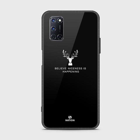 Oppo A92 Cover - Nice Series - HQ Ultra Shine Premium Infinity Glass Soft Silicon Borders Case