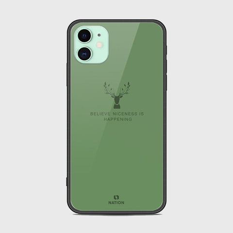 iPhone 11 Cover- Nice Series - HQ Ultra Shine Premium Infinity Glass Soft Silicon Borders Case