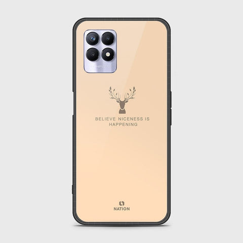 Realme 8i Cover - Nice Series - HQ Ultra Shine Premium Infinity Glass Soft Silicon Borders Case