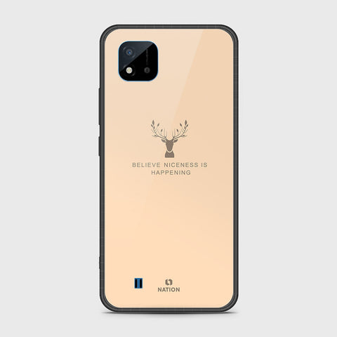 Realme Narzo 50i Cover- Nice Series - HQ Ultra Shine Premium Infinity Glass Soft Silicon Borders Case