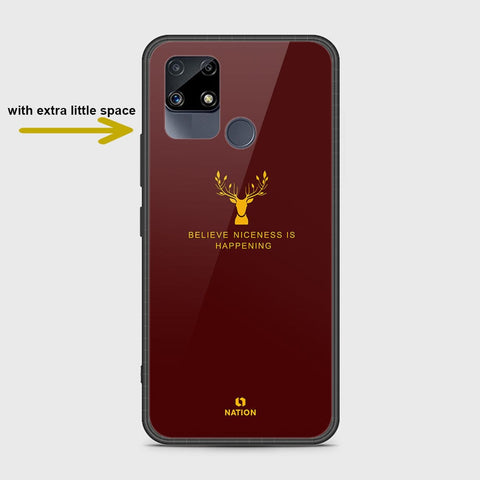 Realme Narzo 20 Cover- Nice Series - HQ Ultra Shine Premium Infinity Glass Soft Silicon Borders Case