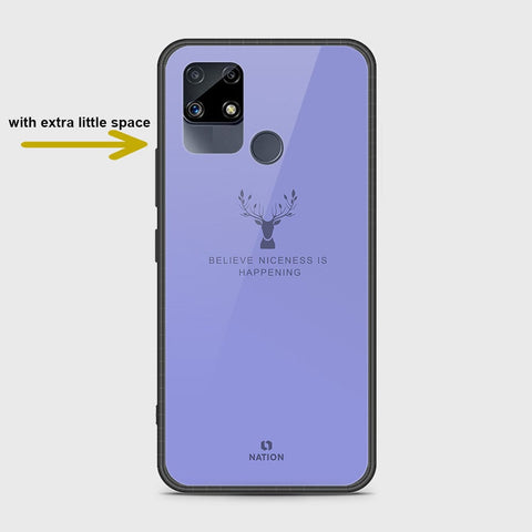 Realme Narzo 20 Cover- Nice Series - HQ Ultra Shine Premium Infinity Glass Soft Silicon Borders Case