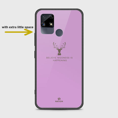 Realme Narzo 20 Cover- Nice Series - HQ Ultra Shine Premium Infinity Glass Soft Silicon Borders Case