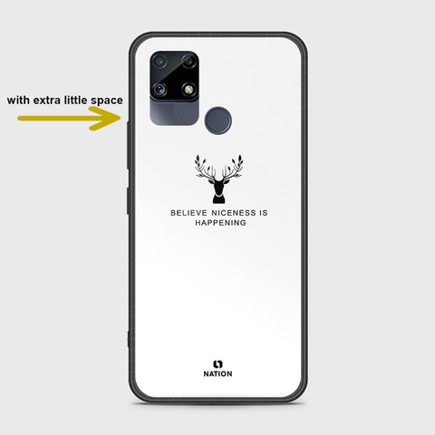 Realme Narzo 20 Cover- Nice Series - HQ Ultra Shine Premium Infinity Glass Soft Silicon Borders Case