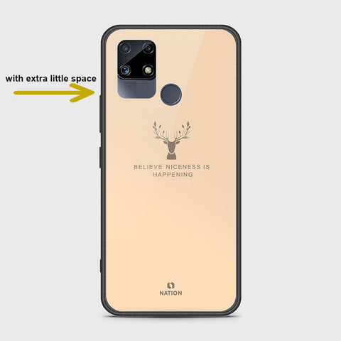 Realme Narzo 20 Cover- Nice Series - HQ Ultra Shine Premium Infinity Glass Soft Silicon Borders Case