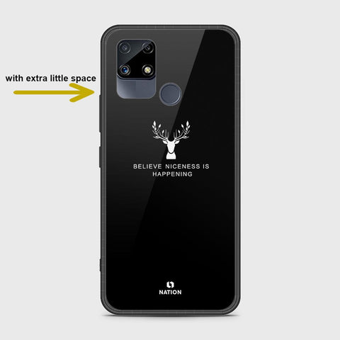 Realme Narzo 20 Cover- Nice Series - HQ Ultra Shine Premium Infinity Glass Soft Silicon Borders Case