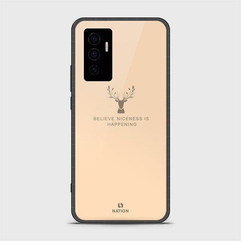 Vivo V23e Cover- Nice Series - HQ Ultra Shine Premium Infinity Glass Soft Silicon Borders Case