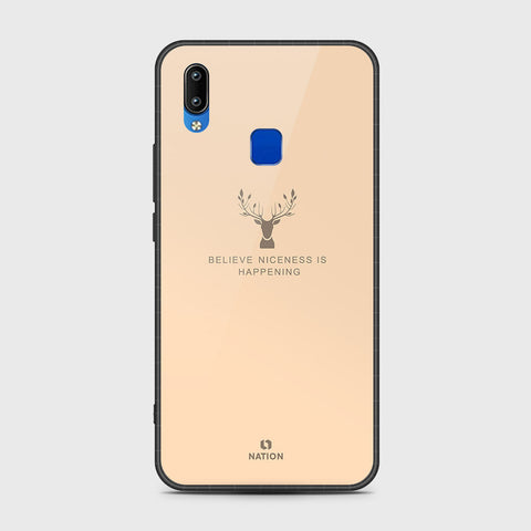 Vivo Y91i Cover- Nice Series - HQ Ultra Shine Premium Infinity Glass Soft Silicon Borders Case