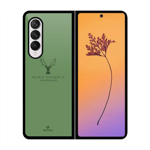 Samsung Galaxy Z Fold 4 5G Cover - Nice Series - HQ Premium Shine Durable Shatterproof Case - Soft Silicon Borders