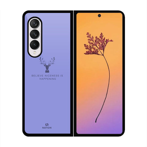 Samsung Galaxy Z Fold 4 5G Cover - Nice Series - HQ Premium Shine Durable Shatterproof Case - Soft Silicon Borders