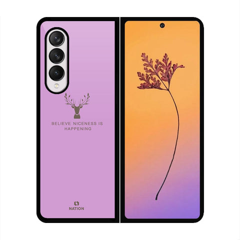 Samsung Galaxy Z Fold 4 5G Cover - Nice Series - HQ Premium Shine Durable Shatterproof Case - Soft Silicon Borders