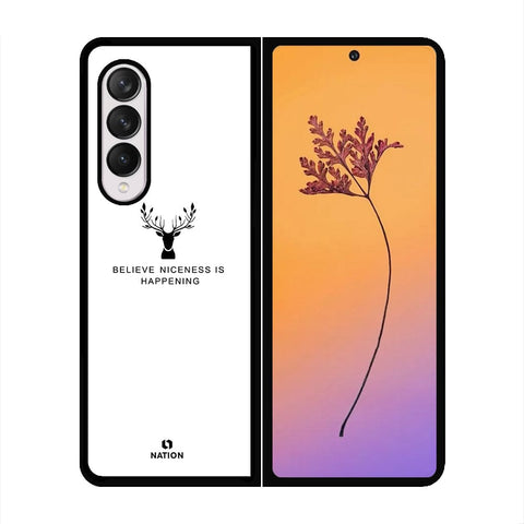 Samsung Galaxy Z Fold 4 5G Cover - Nice Series - HQ Premium Shine Durable Shatterproof Case - Soft Silicon Borders