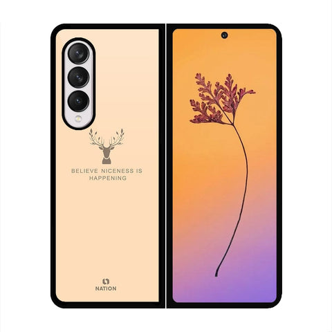 Samsung Galaxy Z Fold 4 5G Cover - Nice Series - HQ Premium Shine Durable Shatterproof Case - Soft Silicon Borders