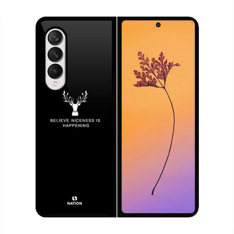 Samsung Galaxy Z Fold 4 5G Cover - Nice Series - HQ Premium Shine Durable Shatterproof Case - Soft Silicon Borders