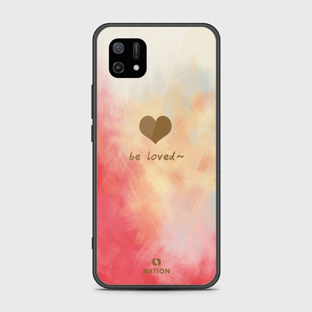 Oppo A16e Cover- Onation Heart Series - HQ Ultra Shine Premium Infinity Glass Soft Silicon Borders Case