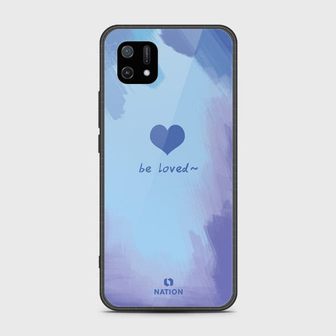 Oppo A16K Cover- Onation Heart Series - HQ Ultra Shine Premium Infinity Glass Soft Silicon Borders Case