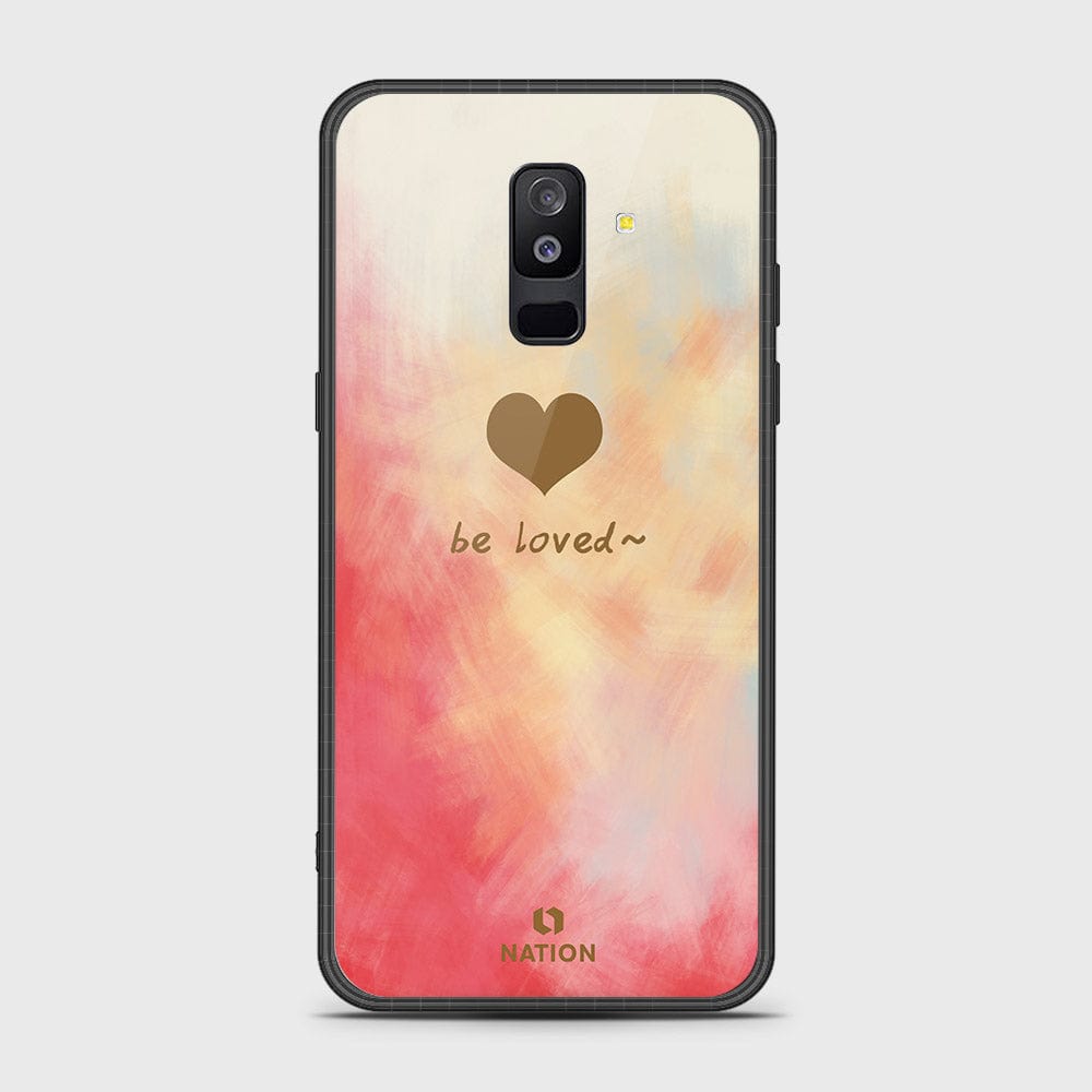 Samsung Galaxy A6 Plus 2018 Cover- Onation Heart Series - HQ Ultra Shine Premium Infinity Glass Soft Silicon Borders Case