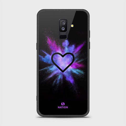 Samsung Galaxy A6 Plus 2018 Cover- Onation Heart Series - HQ Ultra Shine Premium Infinity Glass Soft Silicon Borders Case