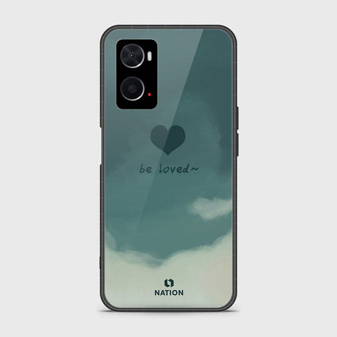 Oppo A76 Cover- Onation Heart Series - HQ Ultra Shine Premium Infinity Glass Soft Silicon Borders Case