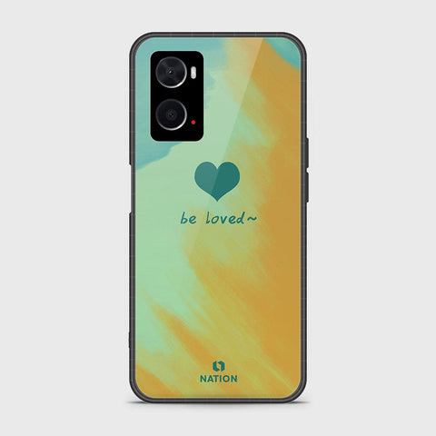 Oppo A76 Cover- Onation Heart Series - HQ Ultra Shine Premium Infinity Glass Soft Silicon Borders Case