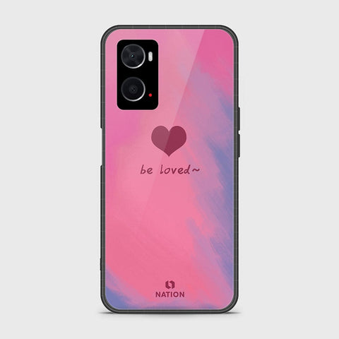 Oppo A76 Cover- Onation Heart Series - HQ Ultra Shine Premium Infinity Glass Soft Silicon Borders Case