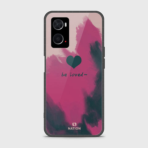 Oppo A76 Cover- Onation Heart Series - HQ Ultra Shine Premium Infinity Glass Soft Silicon Borders Case