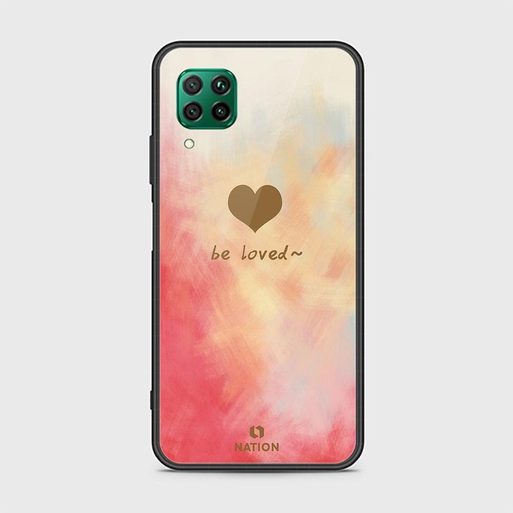 Huawei Nova 7i Cover - ONation Heart Series - HQ Ultra Shine Premium Infinity Glass Soft Silicon Borders Case