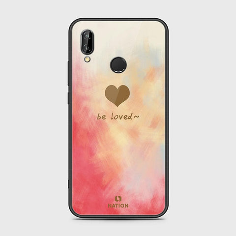 Huawei P20 Lite Cover - ONation Heart Series - HQ Ultra Shine Premium Infinity Glass Soft Silicon Borders Case