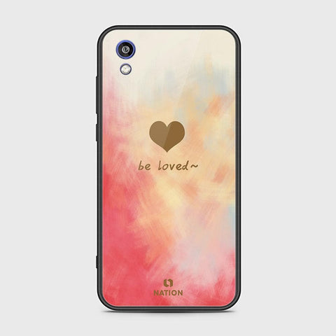 Honor 8S 2020 Cover - ONation Heart Series - HQ Ultra Shine Premium Infinity Glass Soft Silicon Borders Case