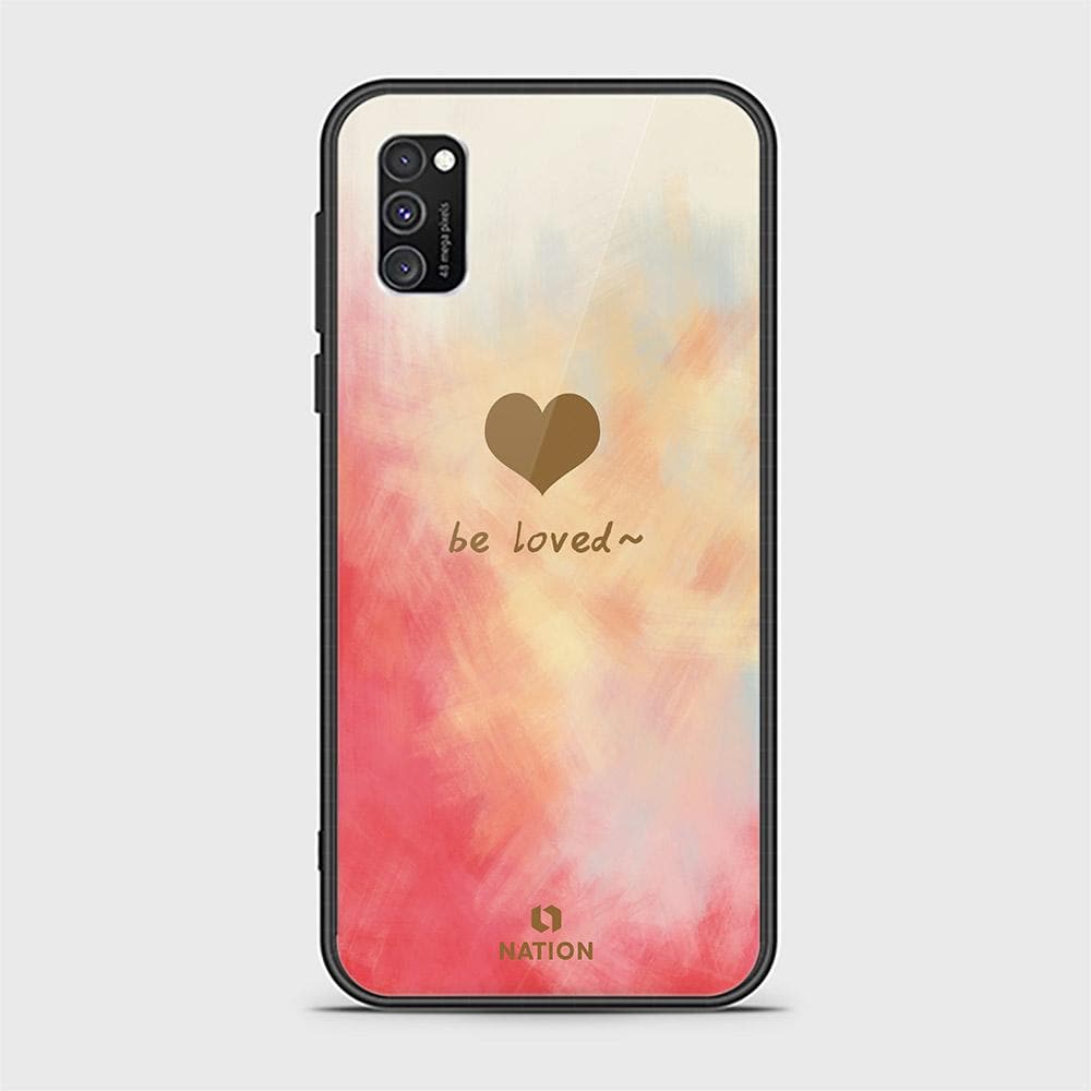 Samsung Galaxy M02s Cover - ONation Heart Series - HQ Ultra Shine Premium Infinity Glass Soft Silicon Borders Case