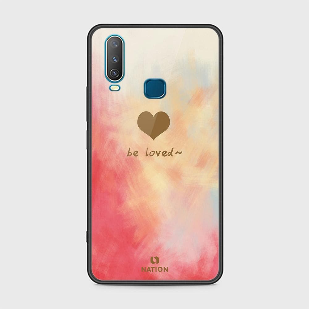 Vivo Y17 Cover - ONation Heart Series - HQ Ultra Shine Premium Infinity Glass Soft Silicon Borders Case