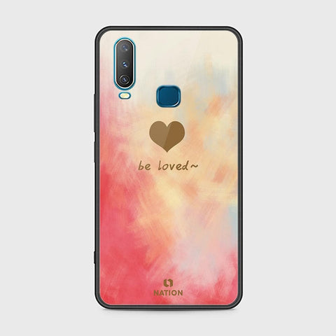 Vivo Y12 Cover - ONation Heart Series - HQ Ultra Shine Premium Infinity Glass Soft Silicon Borders Case