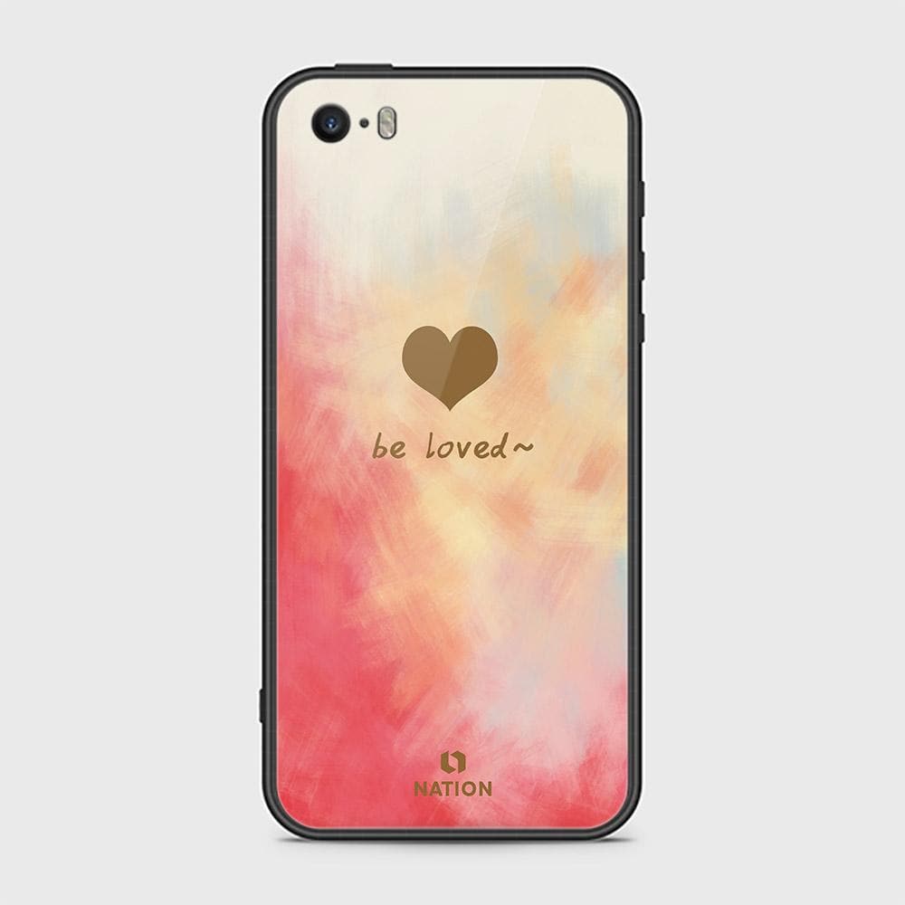 iPhone 5 Cover - Onation Heart Series - HQ Ultra Shine Premium Infinity Glass Soft Silicon Borders Case