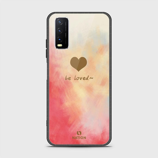 Vivo Y20 Cover - ONation Heart Series - HQ Ultra Shine Premium Infinity Glass Soft Silicon Borders Case