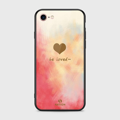 iPhone 8 / 7 Cover - Onation Heart Series - HQ Ultra Shine Premium Infinity Glass Soft Silicon Borders Case