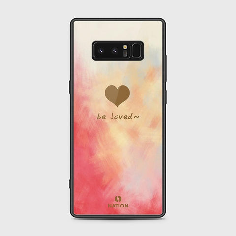 Samsung Galaxy Note 8 Cover - Onation Heart Series - HQ Ultra Shine Premium Infinity Glass Soft Silicon Borders Case