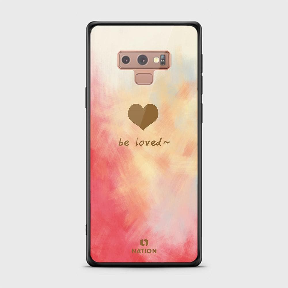 Samsung Galaxy Note 9 Cover - Onation Heart Series - HQ Ultra Shine Premium Infinity Glass Soft Silicon Borders Case