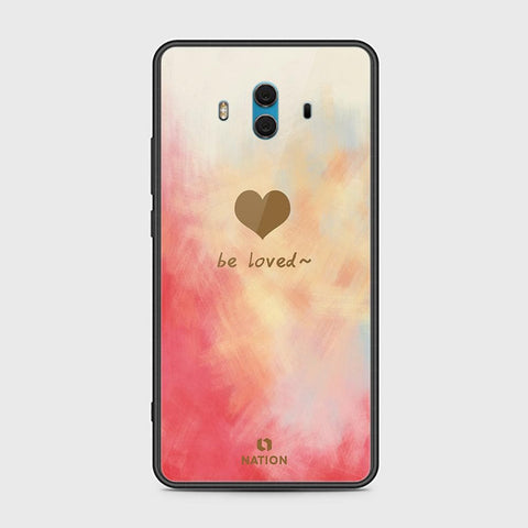 Huawei Mate 10 Cover - Onation Heart Series - HQ Ultra Shine Premium Infinity Glass Soft Silicon Borders Case