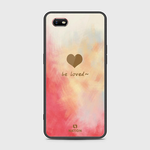 Oppo A1k Cover - Onation Heart Series - HQ Ultra Shine Premium Infinity Glass Soft Silicon Borders Case