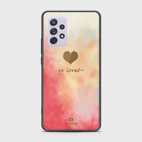 Samsung Galaxy A72 Cover - ONation Heart Series - HQ Ultra Shine Premium Infinity Glass Soft Silicon Borders Case