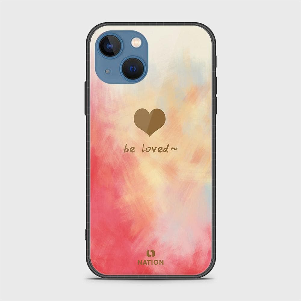 iPhone 13 Cover - Onation Heart Series - HQ Ultra Shine Premium Infinity Glass Soft Silicon Borders Case