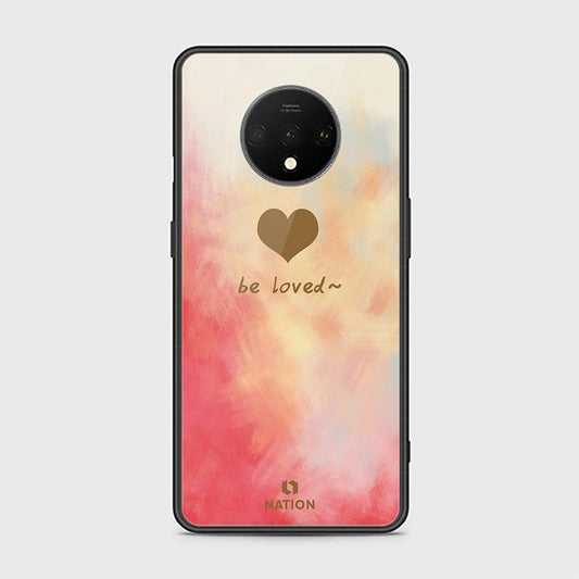 OnePlus 7T Cover - ONation Heart Series - HQ Ultra Shine Premium Infinity Glass Soft Silicon Borders Case