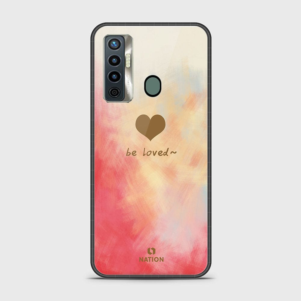 Tecno Camon 17 Cover - Onation Heart Series - HQ Ultra Shine Premium Infinity Glass Soft Silicon Borders Case