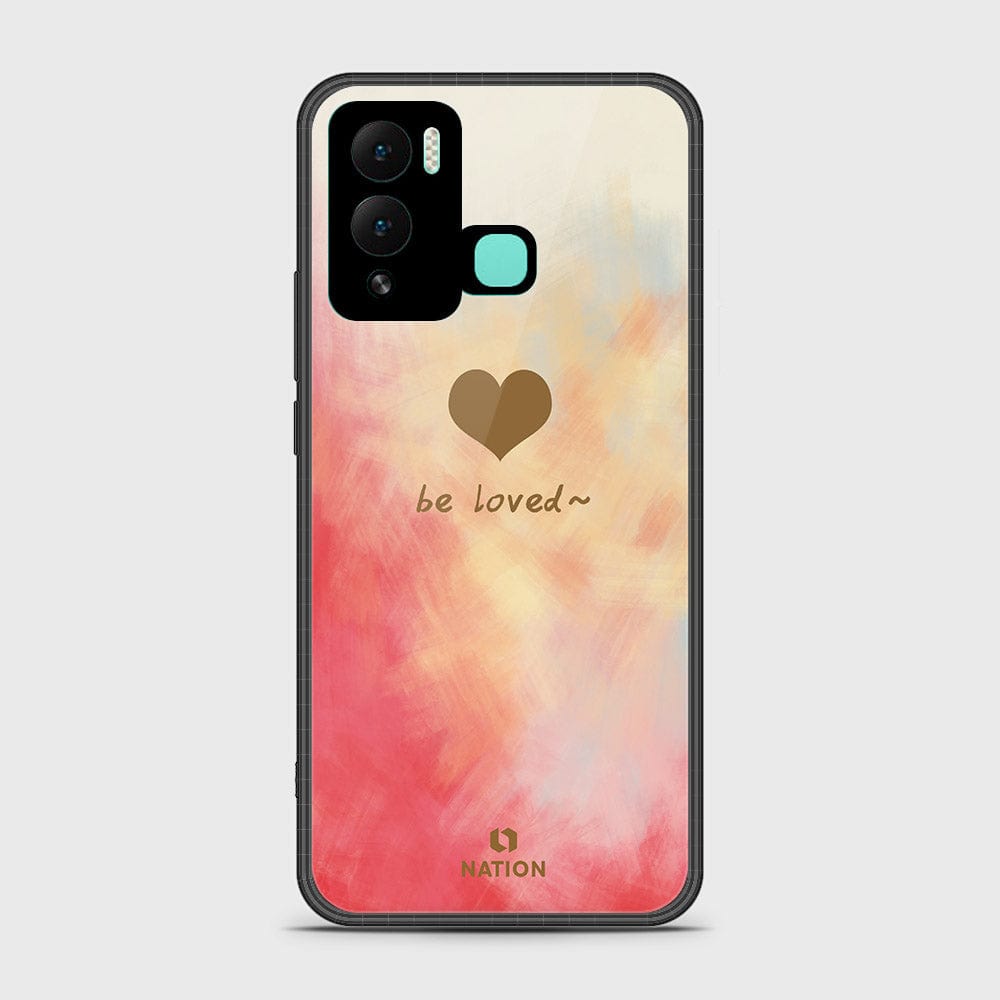 Infinix Hot 12 Play Cover- Onation Heart Series - HQ Ultra Shine Premium Infinity Glass Soft Silicon Borders Case