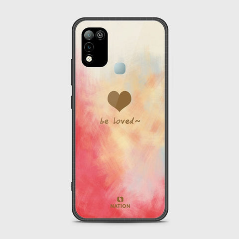 Infinix Hot 10 Play Cover- Onation Heart Series - HQ Ultra Shine Premium Infinity Glass Soft Silicon Borders Case