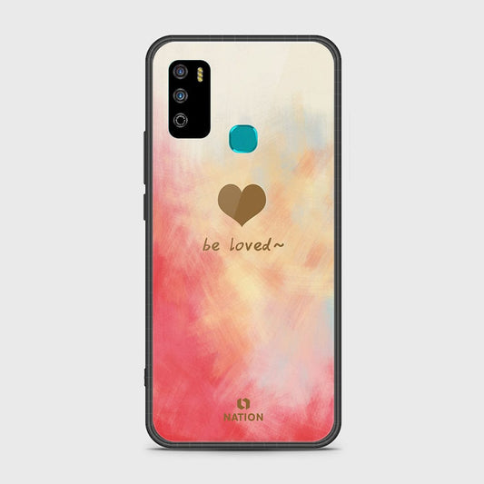 Infinix Hot 9 Play Cover- Onation Heart Series - HQ Ultra Shine Premium Infinity Glass Soft Silicon Borders Case